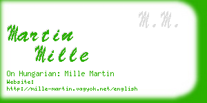 martin mille business card